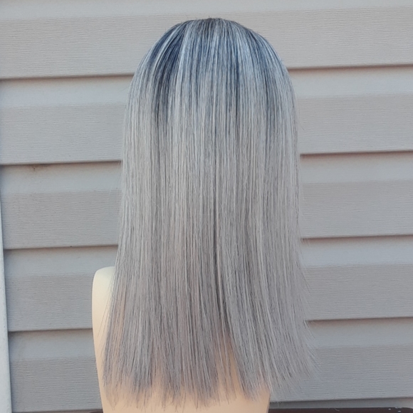 Lace front, partial Monofilament-Wig-SILVER-MIST - Picture 8 of 12